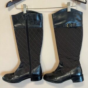 Talbots Dark Brown Quilted Women's Boots (Gently Worn)